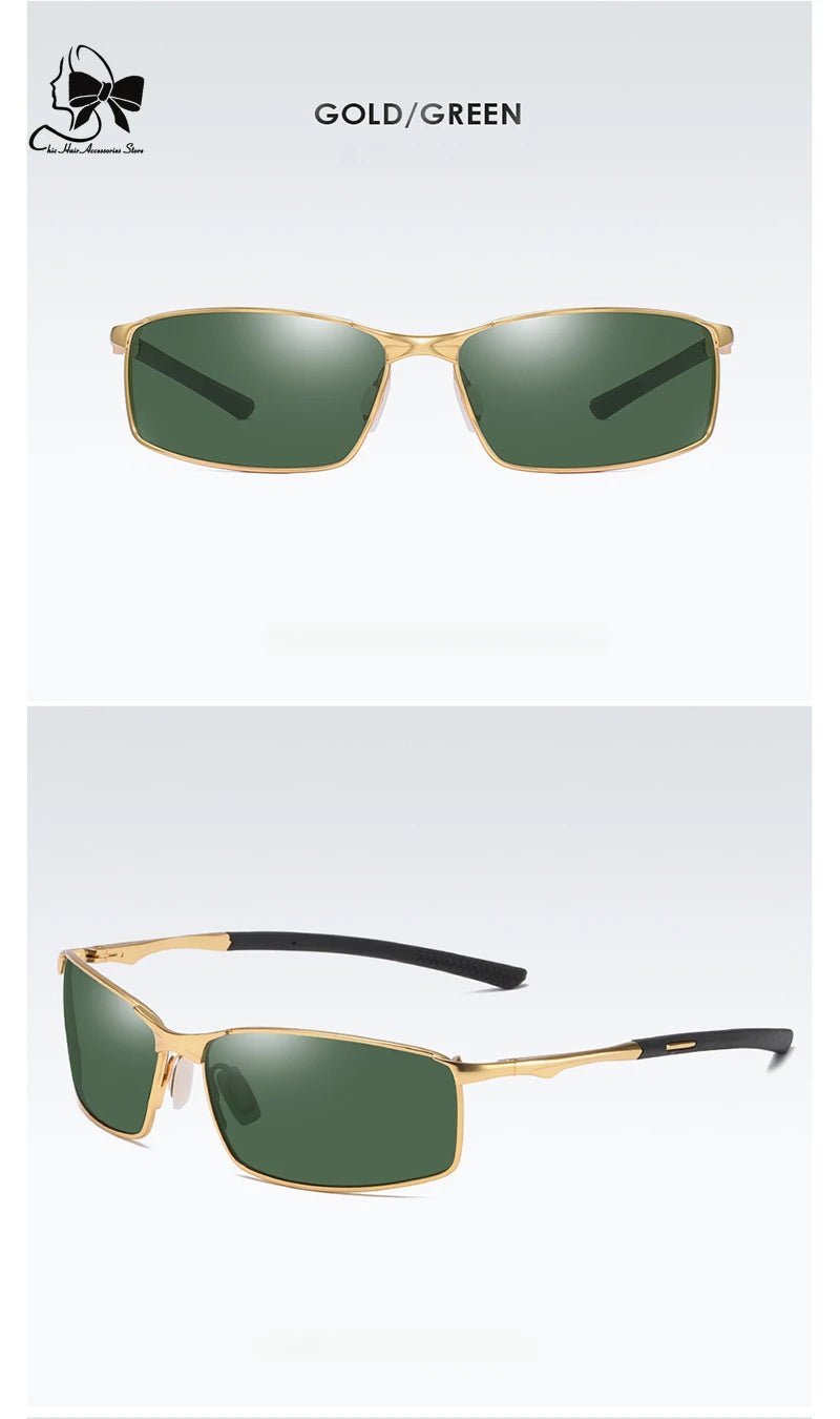 Echelon Polarized Metal Frame Sunglasses – UV400 Driving Optics