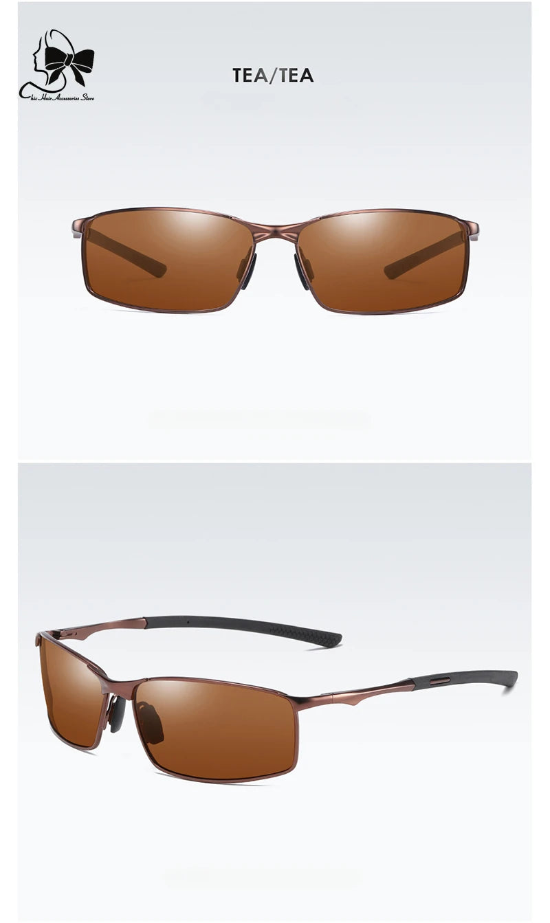 Echelon Polarized Metal Frame Sunglasses – UV400 Driving Optics