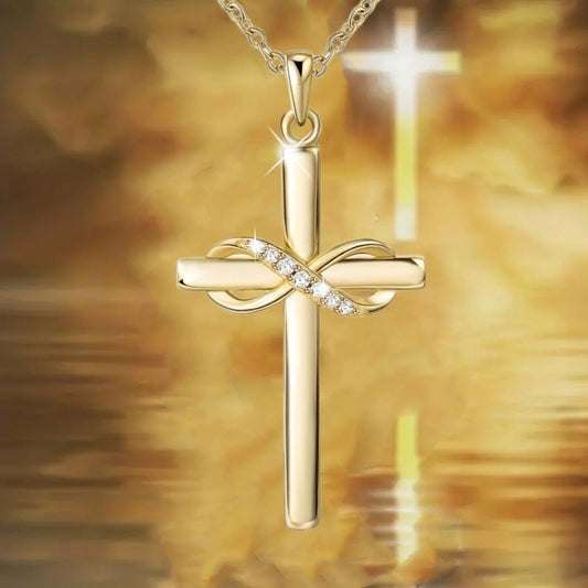 Eternal Love Infinity Cross Necklace