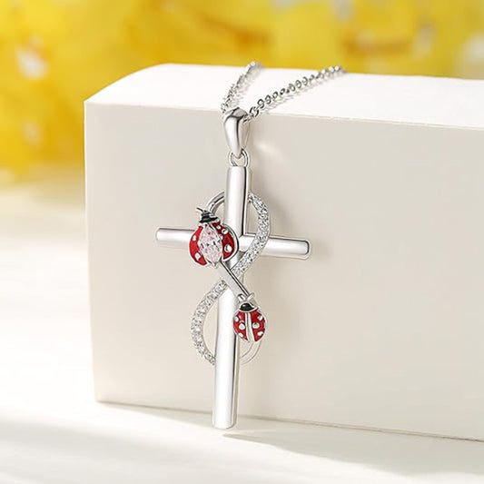 Amara Electroplated Cross Necklace