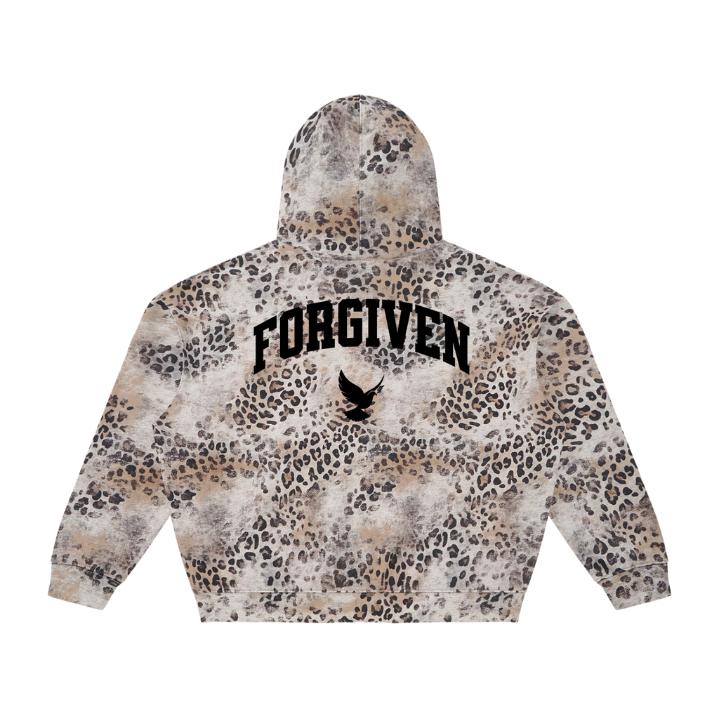 FORGIVEN Leopard Full Zip Hoodie