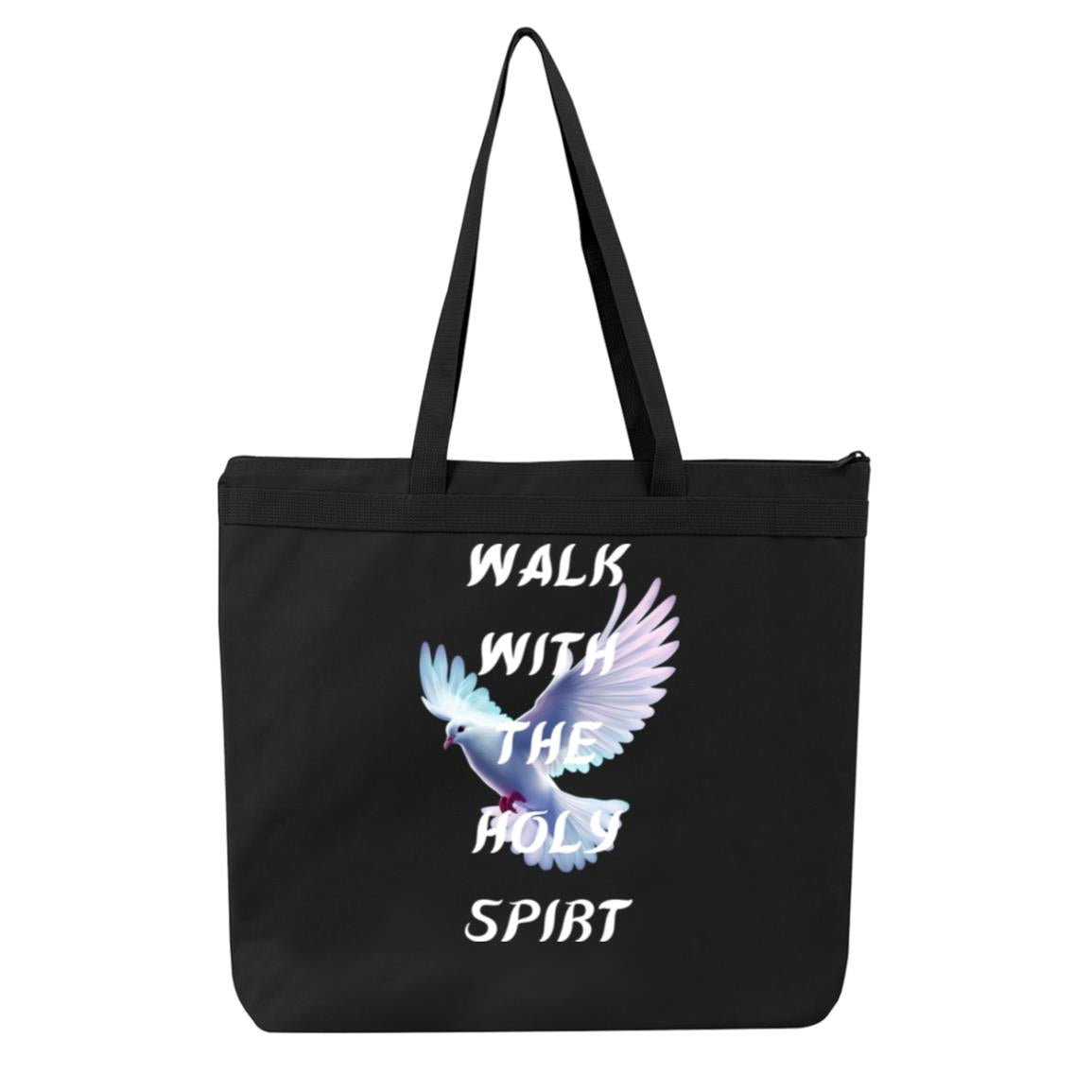 WALK WITH THE HOLY SPIRT tote bag