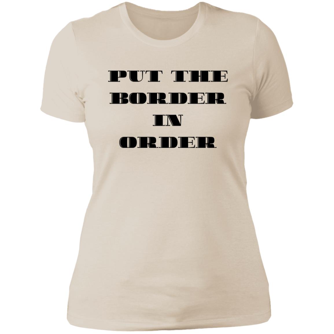 BORDER ON ORDER