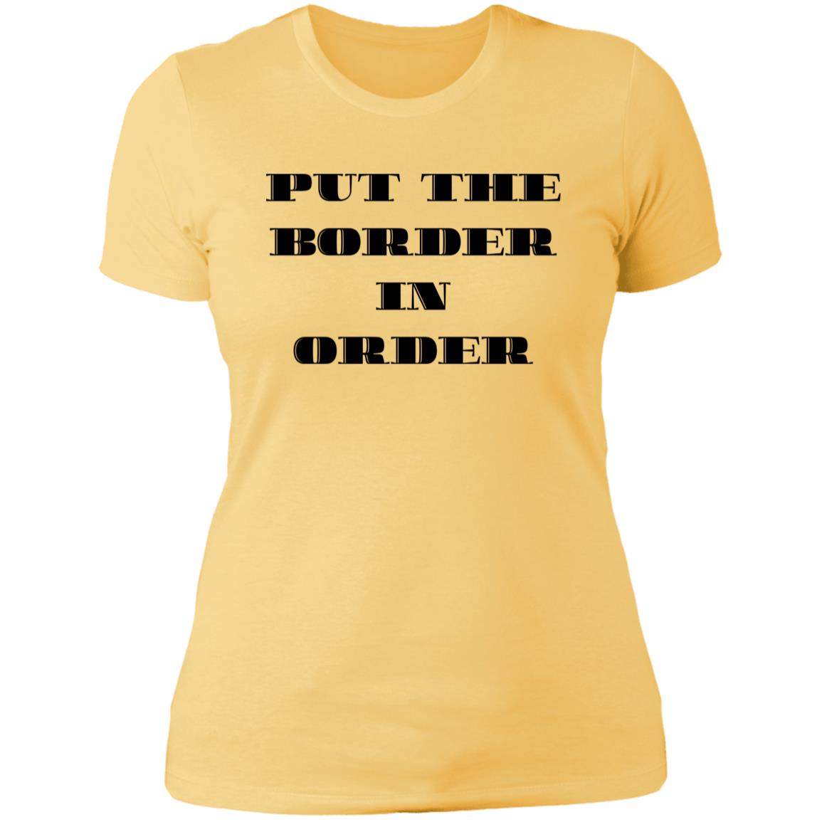 BORDER ON ORDER