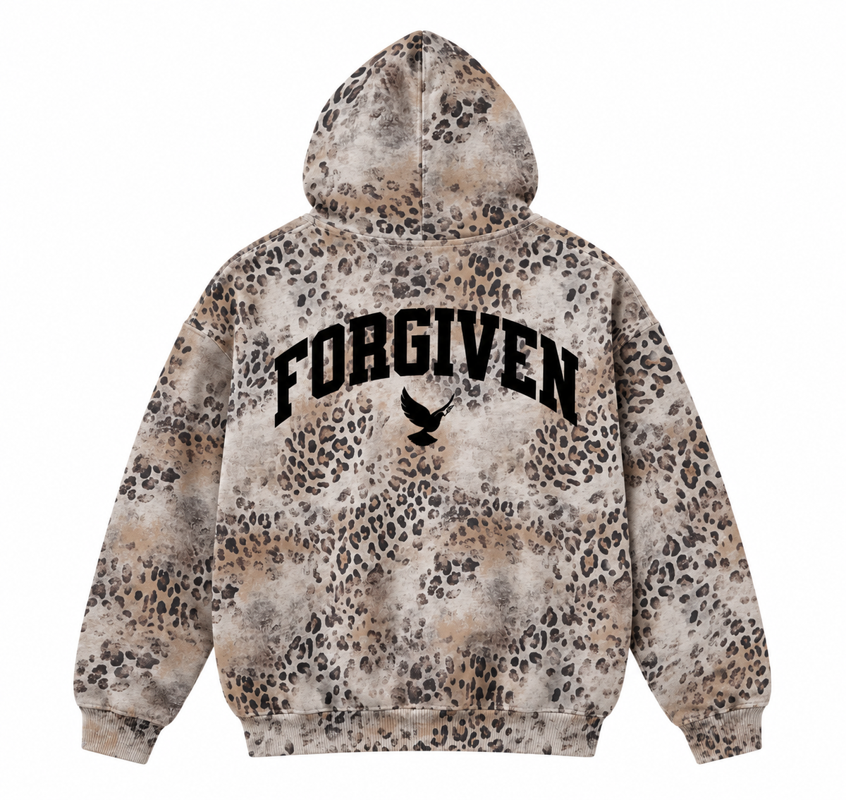 FORGIVEN Leopard Full Zip Hoodie