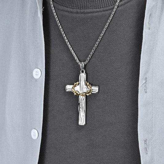 Jesus Is King Cross Pendant Chain
