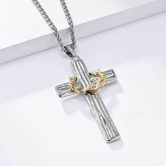 Jesus Is King Cross Pendant Chain