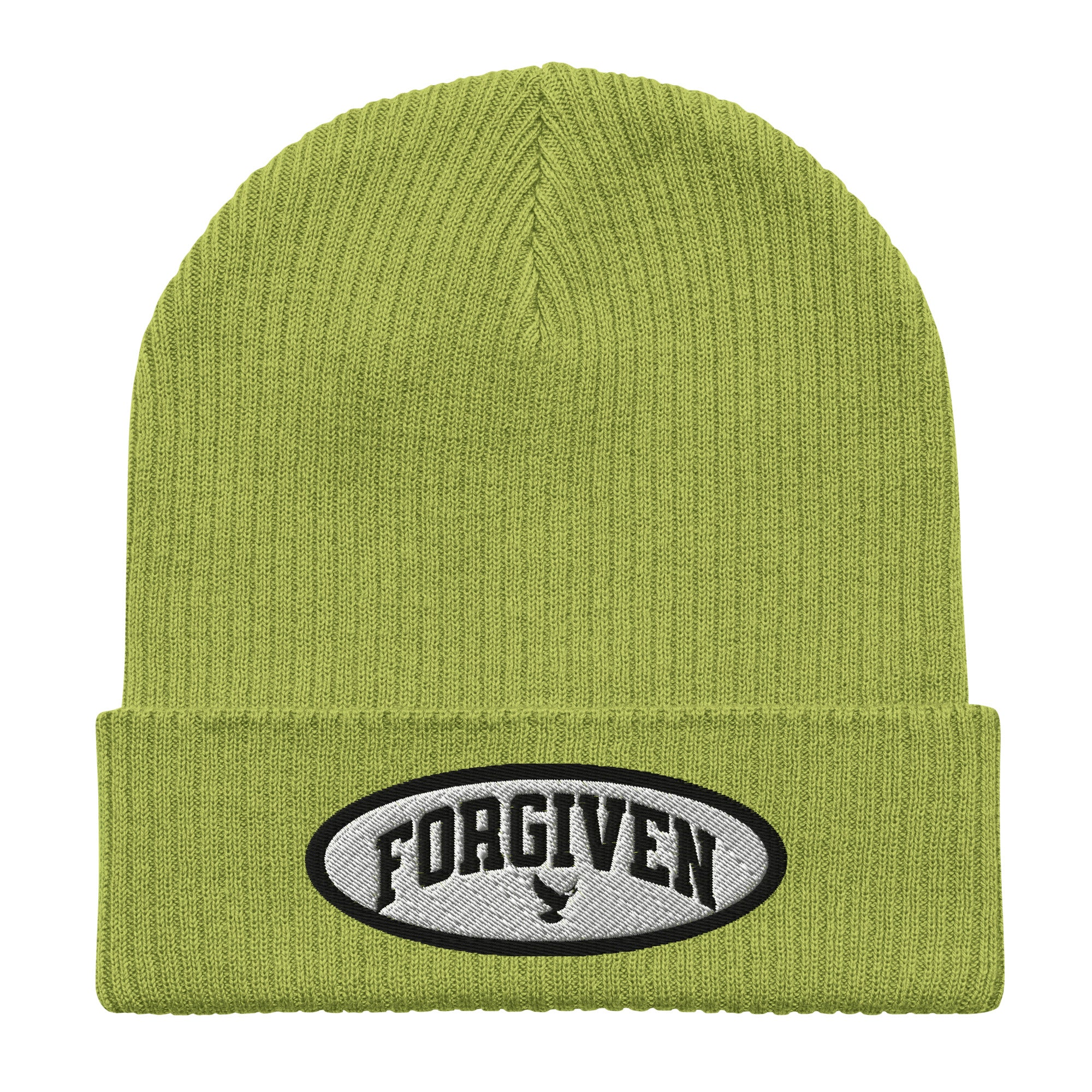 FORGIVEN Organic ribbed beanie – All Gods Promises